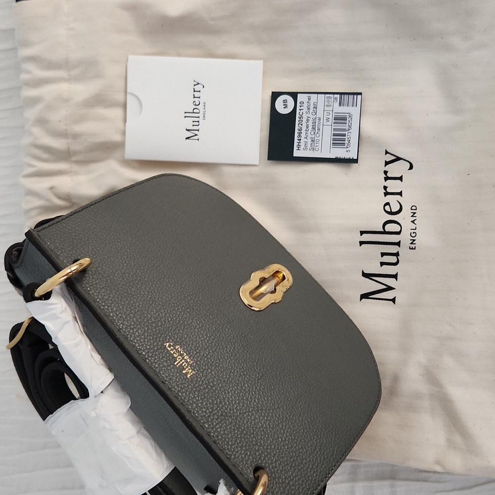 Mulberry Charcoal Leather Crossbody Bag - Picture 5 of 5